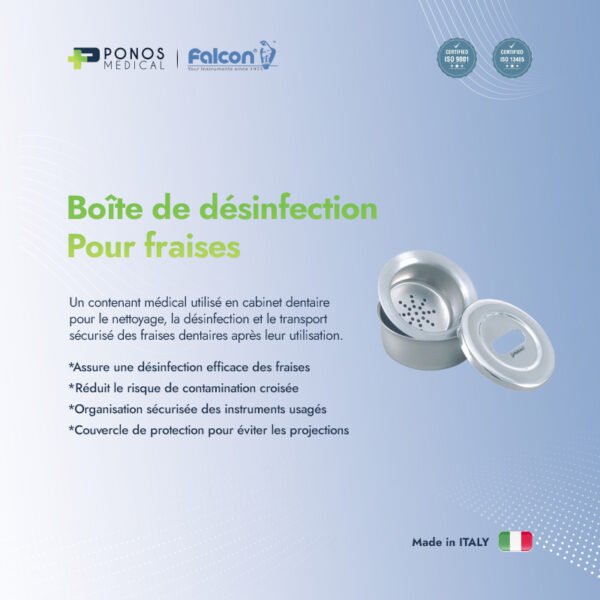 Boîte de désinfection pour fraises en acier inoxydable