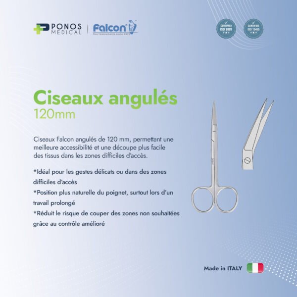 Ciseaux angulés 120mm