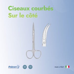 Ciseaux courbés sur le côté 120mm