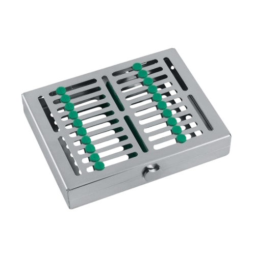 Plateau à cassette avec couvercle MIDI, vert