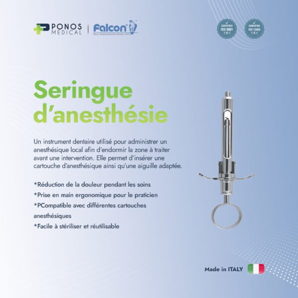 Seringue d'anesthésie