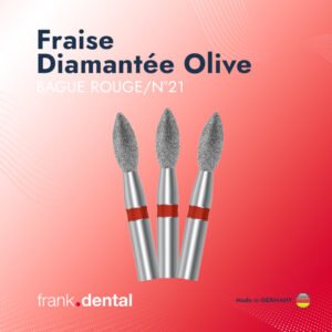 Photo 1 Fraise diamantée olive Bague Rouge (5 pièces)