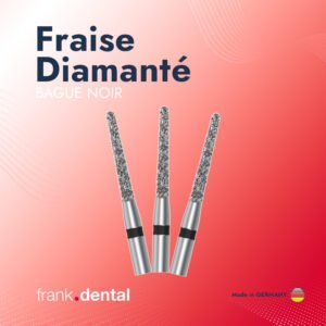Fraise diamantée forme Conge Bague Noir (5 pièces)