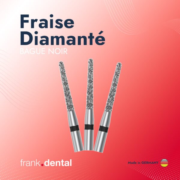Fraise diamantée forme Conge Bague Noir (5 pièces)