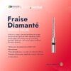 Fraise diamantée forme Conge Bague Noir (5 pièces)