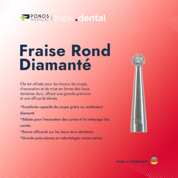 Fraise diamantée Boul Bague Noir  (5 pièces)