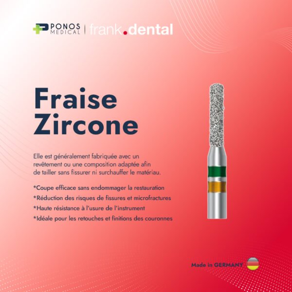 Fraises diamantées en zircone multicouches