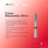 Fraise diamantée olive Bague Rouge (5 pièces)