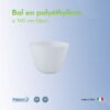 Bol en polyéthylène ø 140 mm blanc