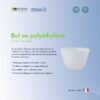 Bol en polyéthylène ø 140 mm blanc