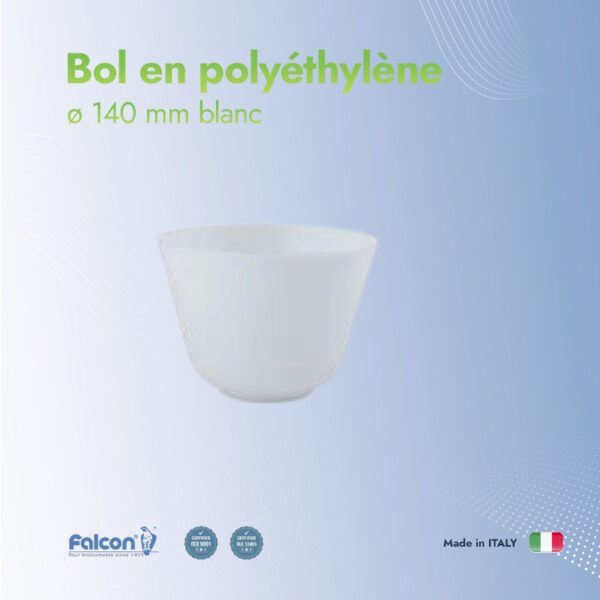Bol en polyéthylène ø 140 mm blanc