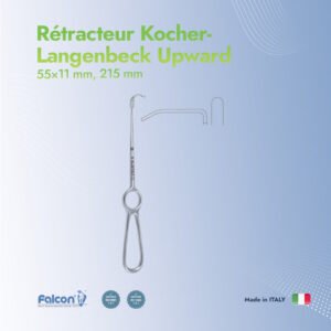 Rétracteur Kocher-Langenbeck 55x11 mm, 215 mm