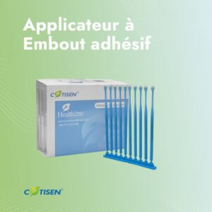 Applicateur à embout adhésif