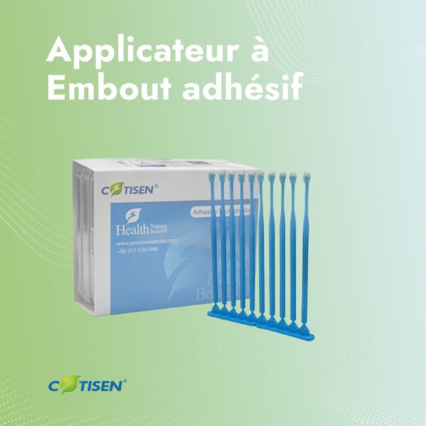 Applicateur à embout adhésif