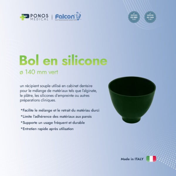 Bol en silicone ø 140 mm vert
