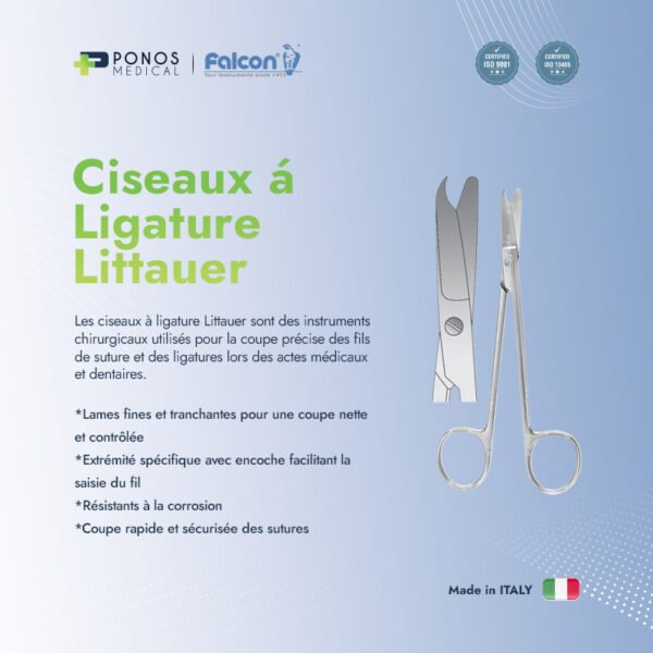 Ciseaux à ligature 140mm