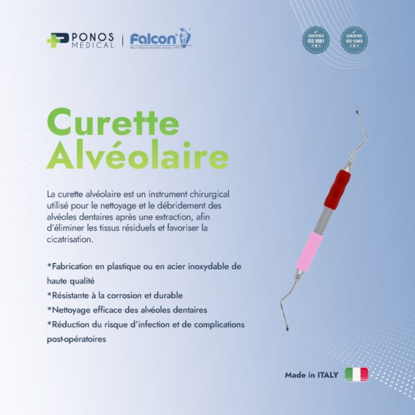 Curette osseuse alvéolaire