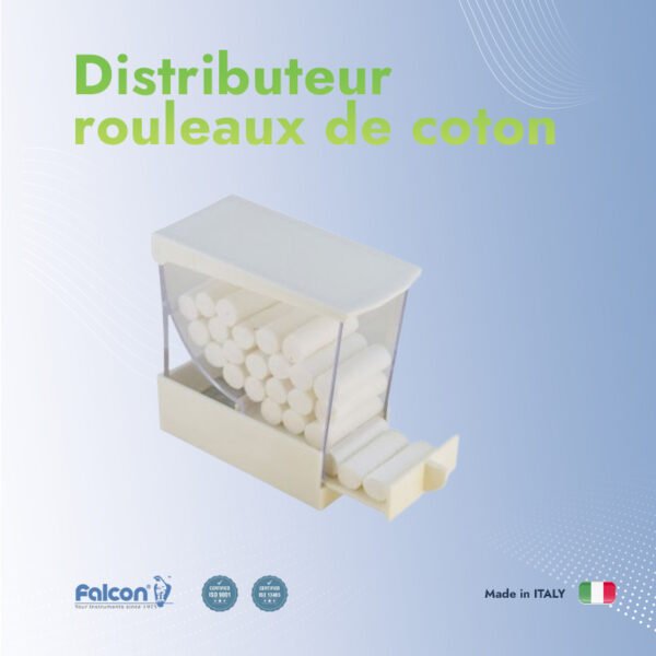 Distributeur de rouleaux de coton