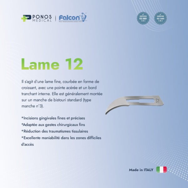 Lames de bistouri Falcon 12