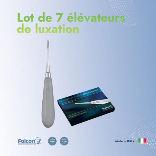 Lot de 7 élévateurs de luxation
