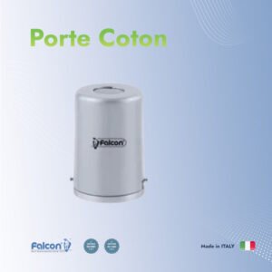 Porte-coton en aluminium argenté