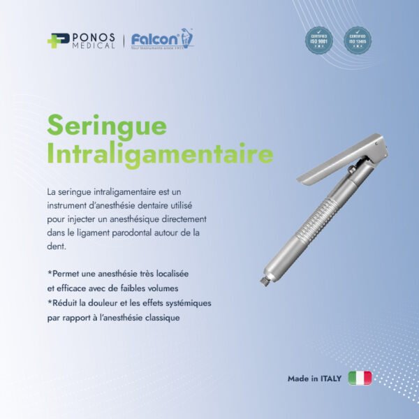 Seringue intraligamentaire en laiton