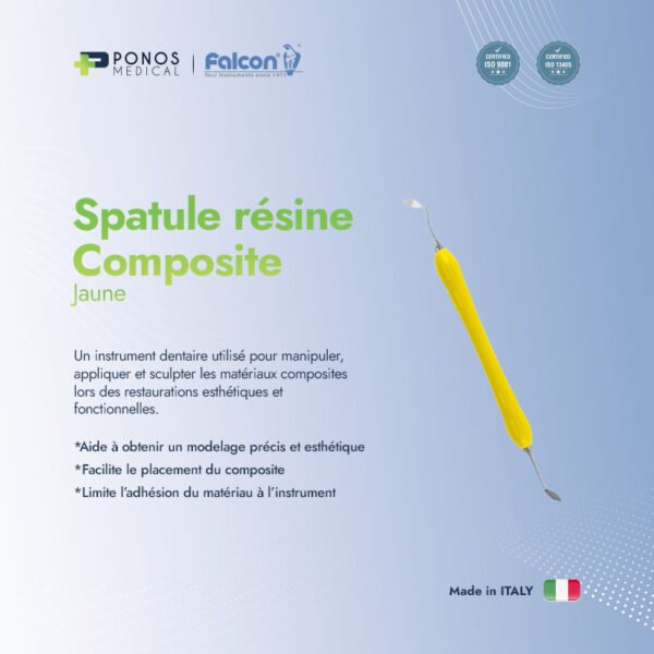 spatule résine composite Jaune