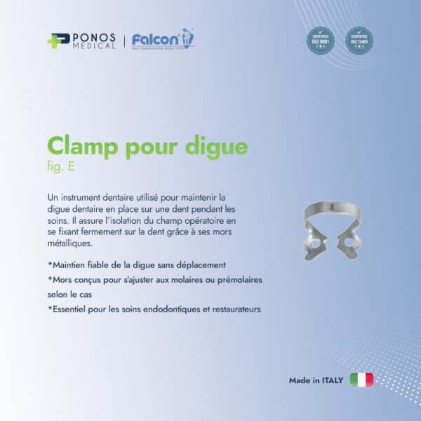 Clamp pour digue fig. E