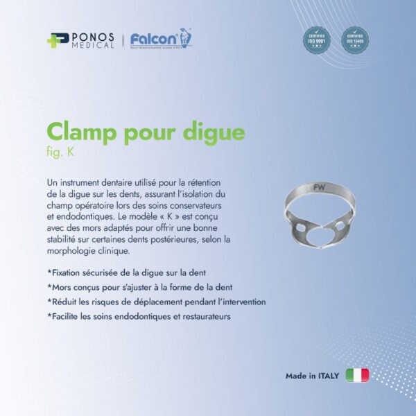 Clamp pour digue fig. K