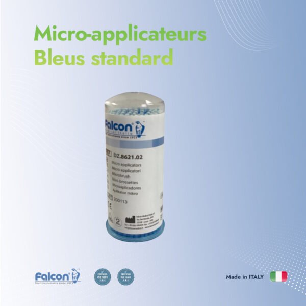 Micro-applicateurs bleus standard (pack de 100)