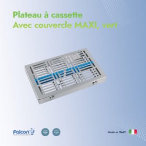 Plateau à cassette avec couvercle MAXI, vert Plateau à cassette avec couvercle MAXI, vert