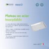 Plateau en acier inoxydable