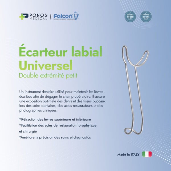 Écarteur labial 2 Écarteur labial Universel-Double extrémité petit