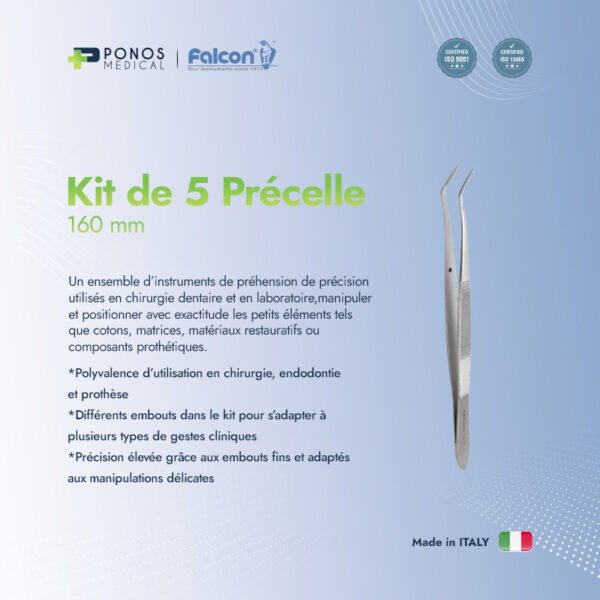 kit de 5 précelle 2 Kit de 5 précelle 160mm
