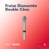 Photo 1 Fraise Diamantée Double Cône ( 5 Pièces )