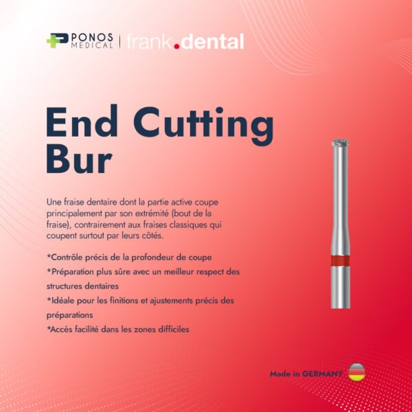 photo 1,1,1 End Cutting Bur ( 5 Pièces )