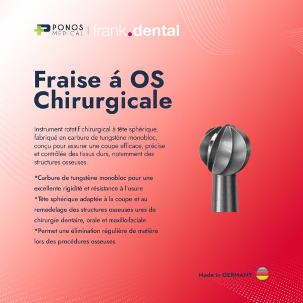 Fraise á OS Chirurgicale (1 Pièce)
