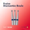 Fraise Diamantée Boule - BAGUE BLEU/N°14 (5 Piéces)