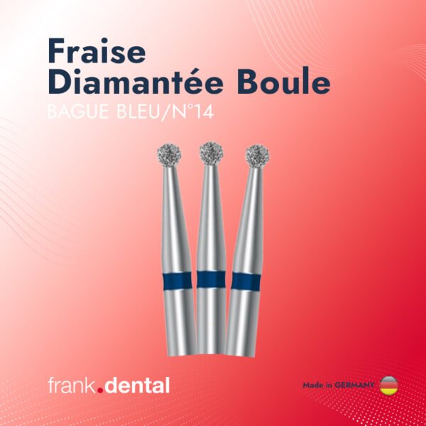 Fraise Diamantée Boule - BAGUE BLEU/N°14 (5 Piéces)