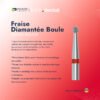 Fraise Diamantée Boule - BAGUE ROUGE (5 Pièces)