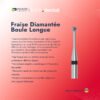 Fraise Diamantée Boule Longue - BAGUE NOIR (5 Pièces)