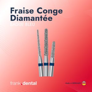 Fraise Conge Diamantée-BAGUE BLEU (5 Pièces)