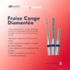 fraise conge B.B 2 Fraise Conge Diamantée-BAGUE BLEU (5 Pièces)