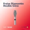 fraise double cone 1 Fraise Diamantée Double Cône - BAGUE NOIR/N°37 (5 Pièces)