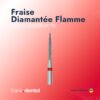 Fraise Diamantée Flamme - BAGUE ROUGE/N°12 (5 Pièces)