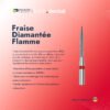 Fraise Diamantée Flamme - BAGUE ROUGE/N°12 (5 Pièces)